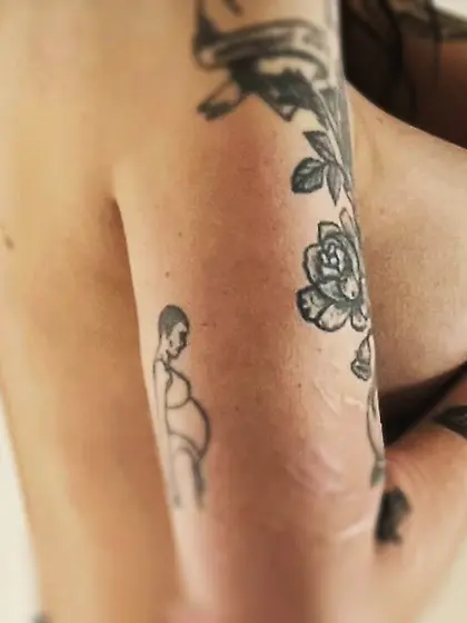 Swedish brunette with big tits