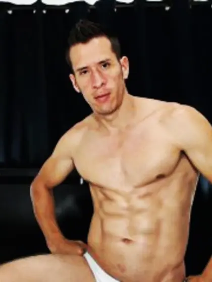 Brunette rafael perform close