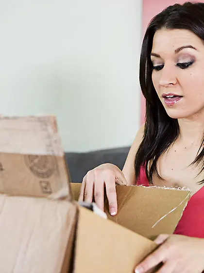 Horny brunette slut Ann Marie Rios has incredible hardcore sex w