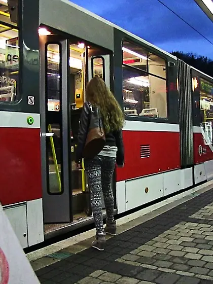 Lovely brunette black coat