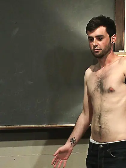 Old gay dude is ready to examine his young...