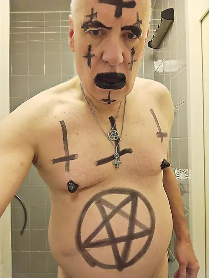 Satan slave is ready to be sacrificed