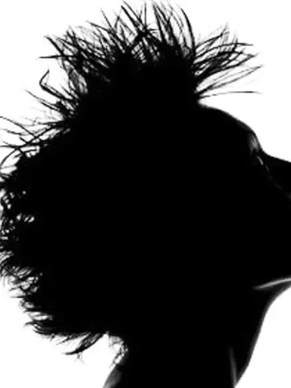 Son with the aunty in her garden house