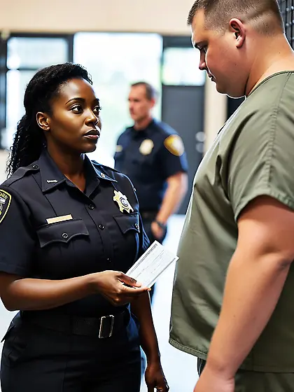 Submissive nigger correctional officer