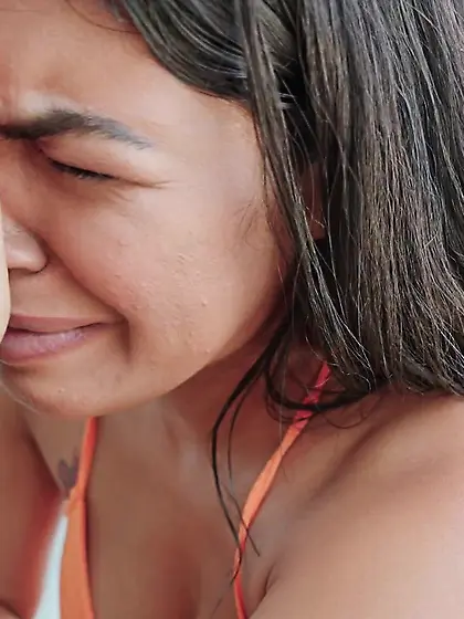 Cheering up the sad ballerina by offering a nice dick sesh