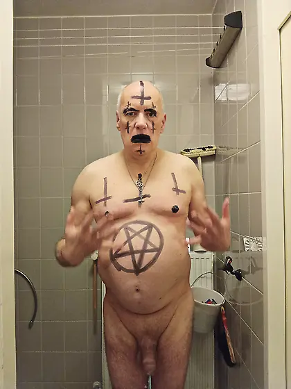 Satan slave is ready to be sacrificed