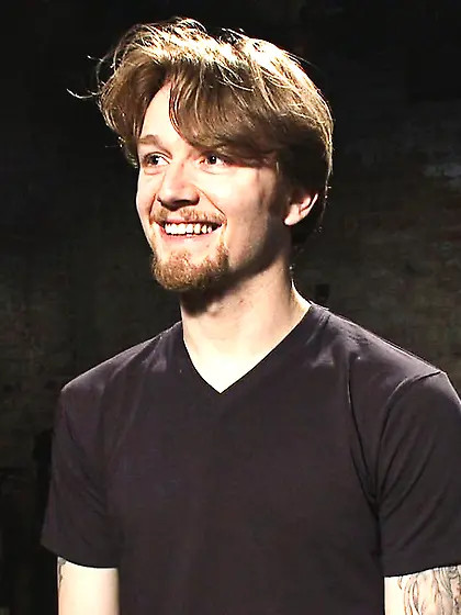 Teenage gay tied handsome