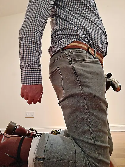 Skinhead boots gay bondage cbt