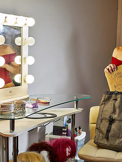 Molly Stewart and Freja Noir licking in bed