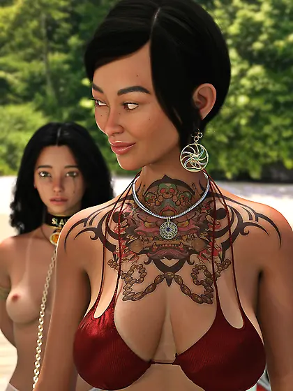 Mei bought an Asian slave girl at slave auction