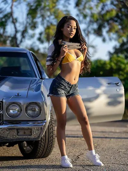 Petite vixen Maya Bijou shagged by handsome stallion