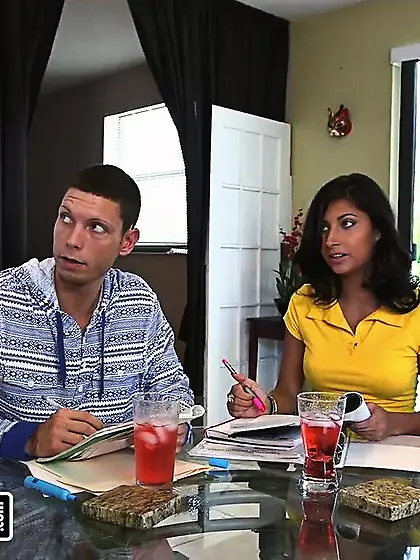 Threeway intercourse dazzling latina