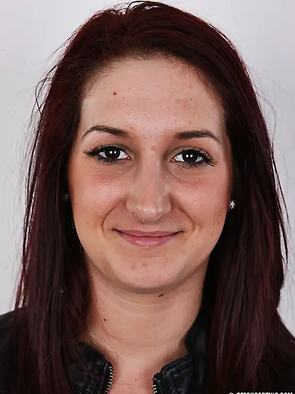 Curvy brunette chick undressing