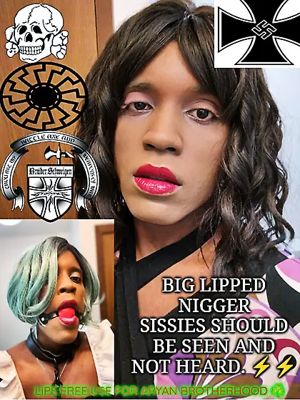 Dumb black sissy nigger