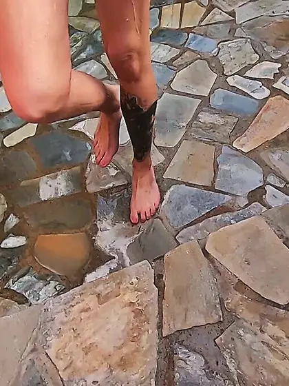 Horny blonde milf gagged and dicked with...