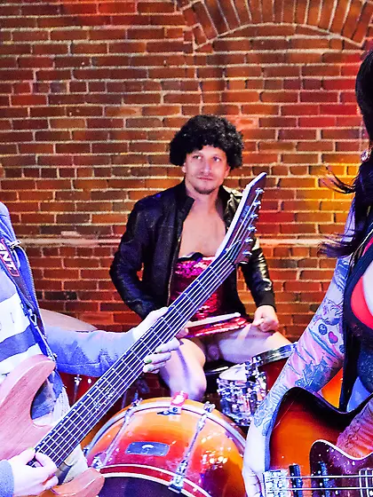 Hot bald chick friend