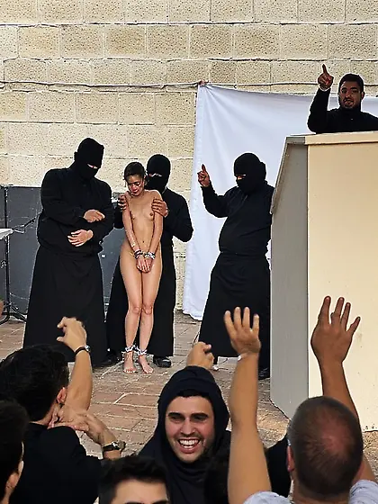 Prisoner of war being executed