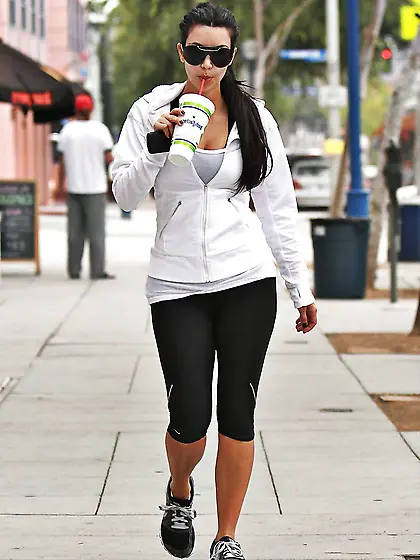 Kim Kardashian at Bootcamp Gym in Los Angeles