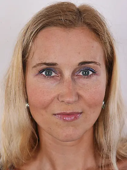 Female in lacy blue underwear wants to publish small boobs and b