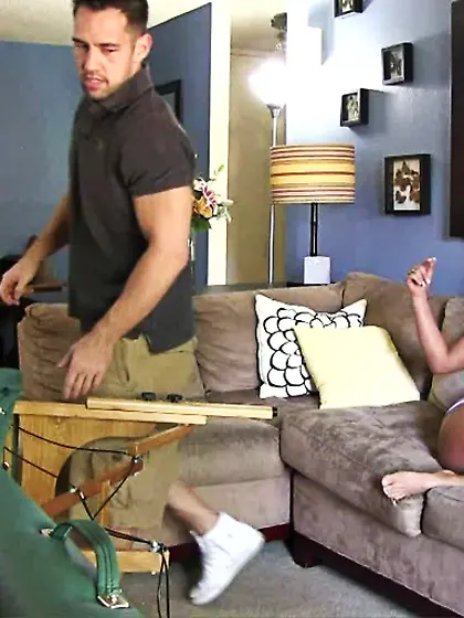 Busty blue eyed vixen