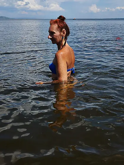 Swimming in Volga-river
