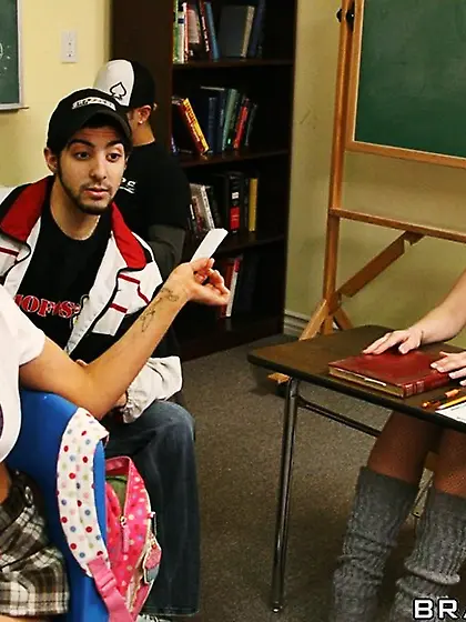 British busty school girl