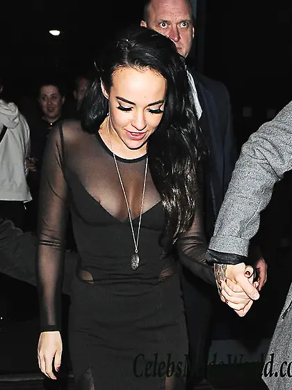 Stephanie Davis Nipple Slip While Out In The Town