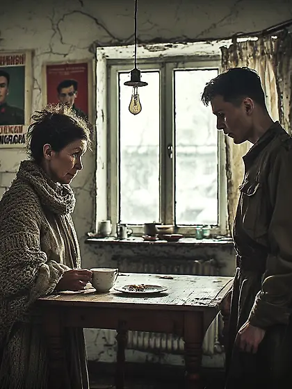 When father left the house,  Mom and I grew closer