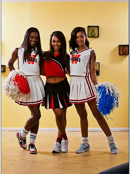 Lesbian teen cheerleader