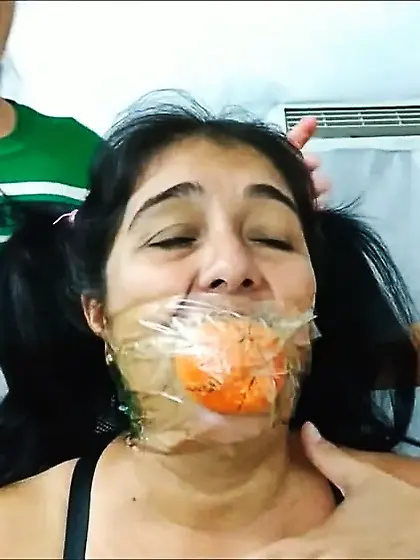 South American MILF Turned Gag Slut - Selfgags