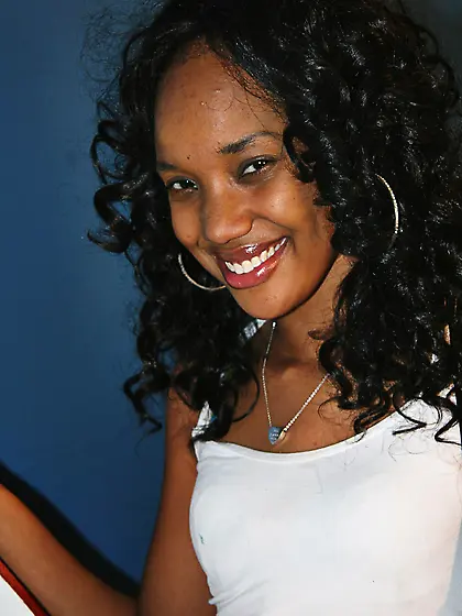 Tattooed ebony girl doggy