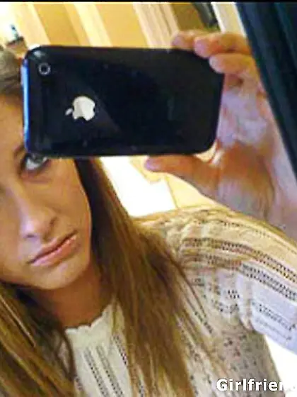 Slim chick makes hot erotic selfies while posing naked around th