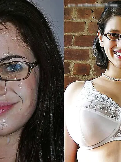 Before and after facial cumshot and jizz shot.  A selection.