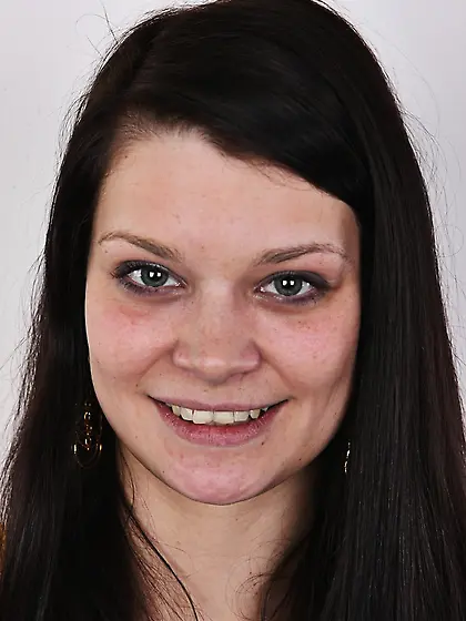 Slim brunette babe small