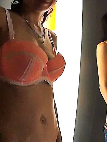 She is sucking my cock in changing room