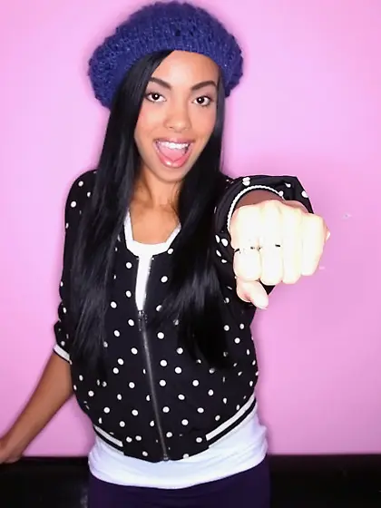 Latina teen in sneakers gets fucked by a big-dicked dude on a be