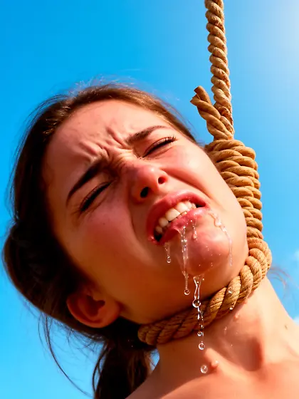 A woman in distress