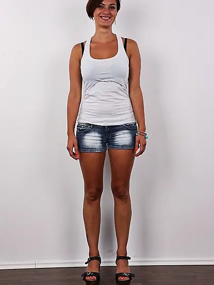 Short-haired dame good hiding