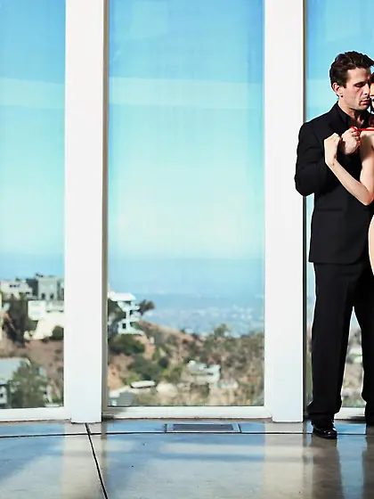 Extravagant redhead Ashlyn Molloy falls prey to a dominant dude