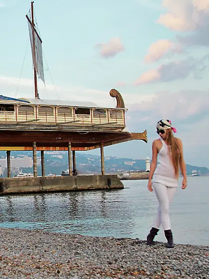 Milena D takes her lingerie in front of the camera and shows her