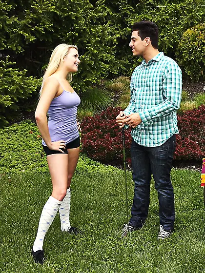 Lewd man strips this naughty girl Mia Malkova off and fucking he