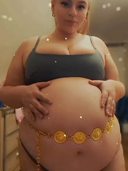 Blonde bbw pregnant slut