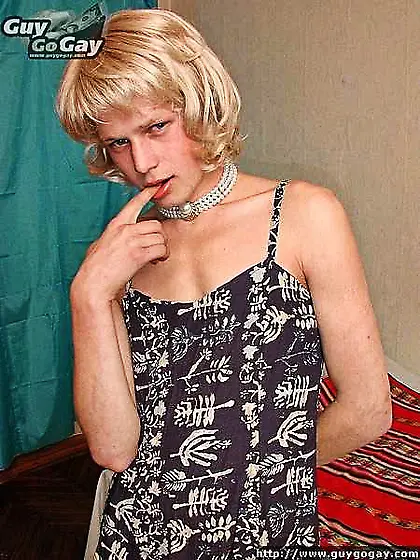 Twink in sister's dress