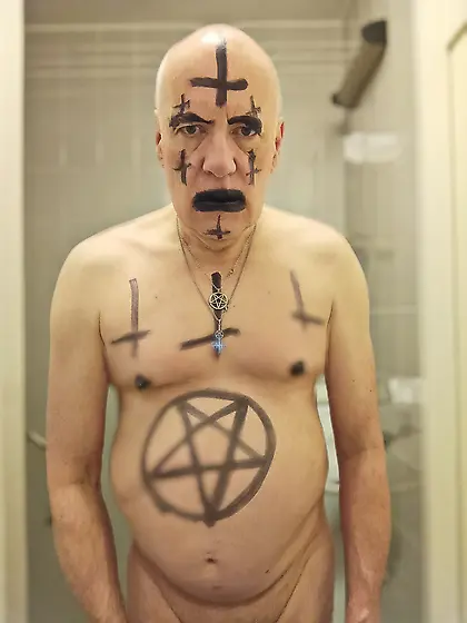 Satan slave is ready to be sacrificed