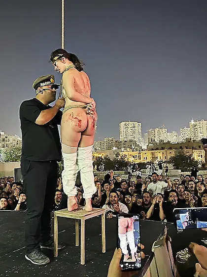 Prisoner of war being executed