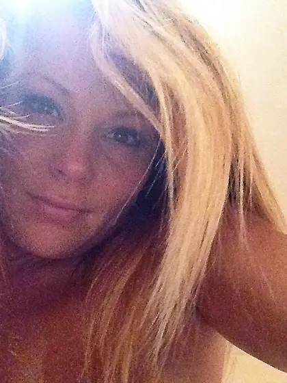 Sexy blonde hottie Meet Madden shows her new undies as well as h