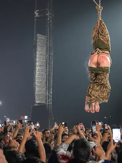 Prisoner of war being executed