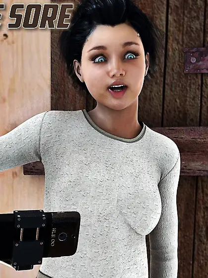 Dame placed on a saddle stand and caned