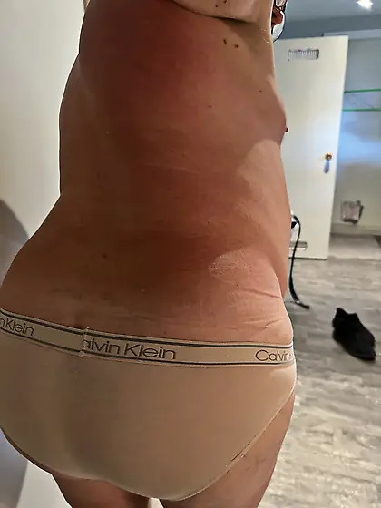 A faggot in panties.