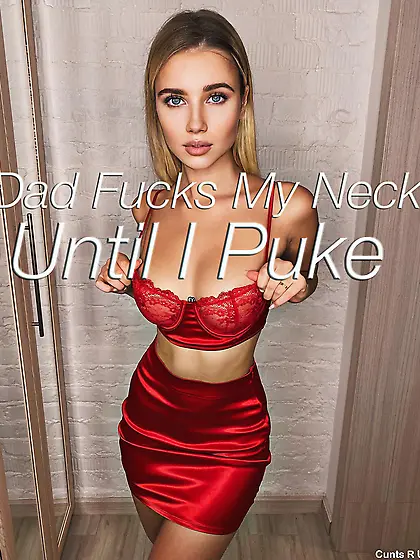 He fucks my neck til I puke